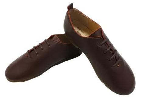 【かぼちゃの馬車CA-15 ボルドー】ころんと靴紐シューズ